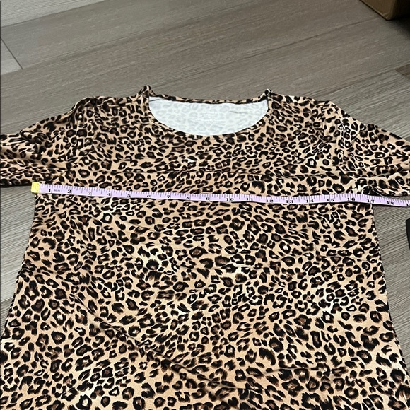 Premise Brown Leopard Print Blouse - Picture 5 of 7